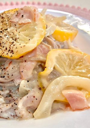 豆乳レモンクリームパスタ風～蕎麦～♡！-レシピのメイン写真