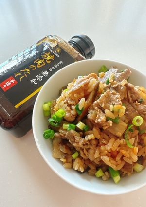 焼肉の生たれで 豚こまごぼう炊き込みご飯-レシピのメイン写真