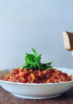 レンジで時短☆ミートソーススパゲッティ-レシピのメイン写真