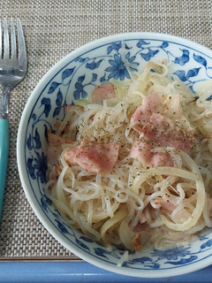 【節約・痩せ飯】しらたきの豆乳炒め-レシピのメイン写真