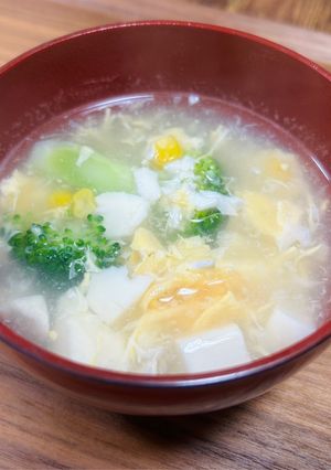 卵のコーンの和風スープ-レシピのメイン写真