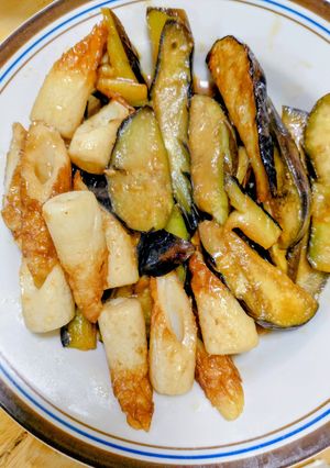 茄子とちくわの炒め物-レシピのメイン写真