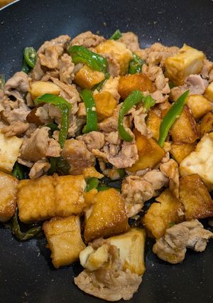 厚揚げと豚肉の、生姜焼き-レシピのメイン写真