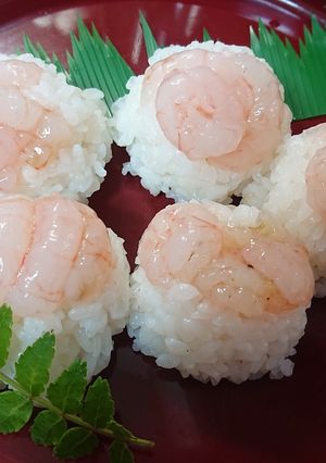 手まりエビ寿司-レシピのメイン写真