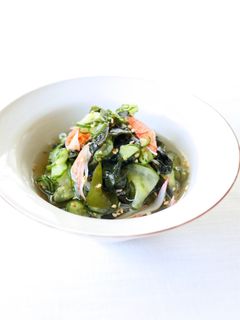 【キュウリとワカメのすしのこ和え】酢の物-レシピのメイン写真