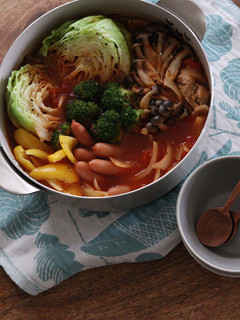野菜たっぷりトマト鍋-レシピのメイン写真