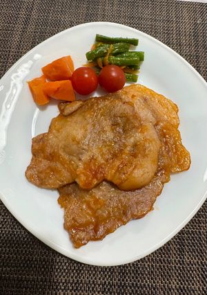 柔らか☆薄切り肉のポークチャップ-レシピのメイン写真