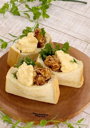 大満足◎から揚げタルタルポケットサンド-レシピのメイン写真
