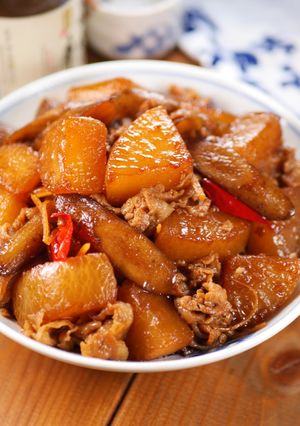 味しみしみ豚バラ大根とごぼうの生姜煮🤤💖-レシピのメイン写真