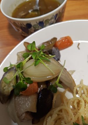 鶏肉と根菜と茄子のデリ風バルサミコソース-レシピのメイン写真