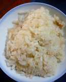 切り干し大根と桜エビ鶏団子の炊き込みご飯