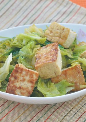 生揚げと春キャベツの炒め物-レシピのメイン写真
