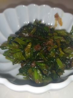 簡単!!大根の葉と鰹節の醤油炒め-レシピのメイン写真