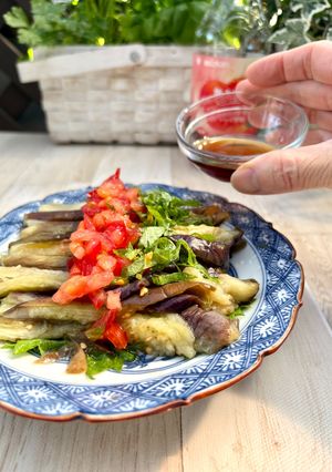 洗い物なし！ポリ袋で湯煎『甘い蒸しナス』-レシピのメイン写真