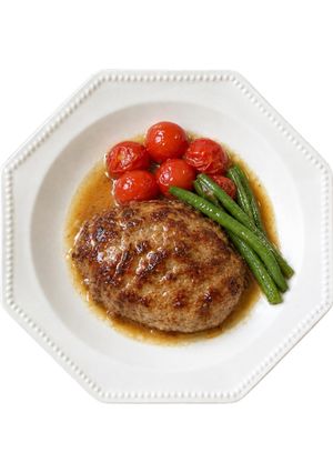 酒蒸しハンバーグ-レシピのメイン写真