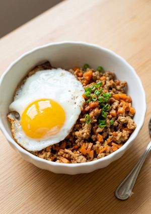 にんじんとひき肉の「スパイシーガパオ風炒め」-レシピのメイン写真