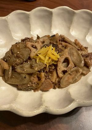 サバ缶と根菜の甘辛炒め-レシピのメイン写真