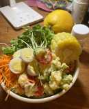 ポテサラ丼（手作り・マヨネーズなし）