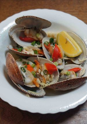 すだれ貝の酒蒸し-レシピのメイン写真