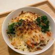 腸活に♪リメイク肉じゃがとキムチのドリア