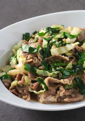 今日の晩御飯は大分B級グルメ?にら豚-レシピのメイン写真
