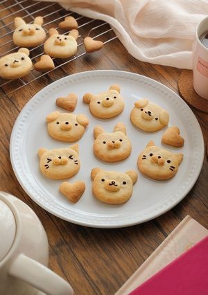 卵バターなし☆簡単かわいい動物クッキー。-レシピのメイン写真
