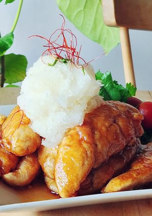 簡単♪ささみおろし南蛮ソース♪今夜の夕食-レシピのメイン写真