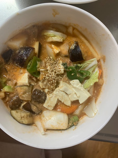 肉無豆腐簡単コク旨トムヤムクン味野菜炒め-レシピのメイン写真