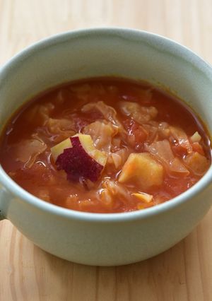 サツマイモのミネストローネスープ-レシピのメイン写真