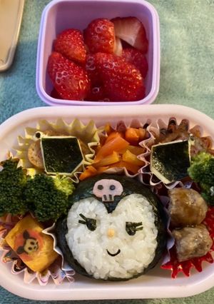 幼稚園　クロミちゃんお弁当-レシピのメイン写真