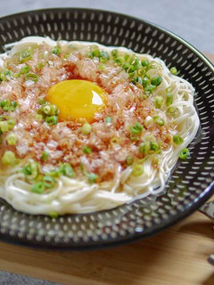 かつお節薫るカツ玉そうめん-レシピのメイン写真