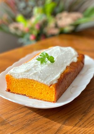 HMでにんじんケーキ☆ヨーグルトクリーム-レシピのメイン写真