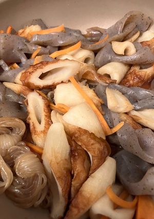 ちくわとこんにゃくの炒め煮-レシピのメイン写真