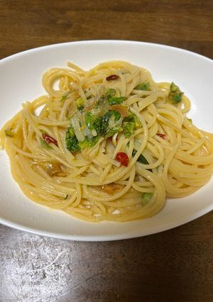 春の味　ふきのとうのペペロンチーノ-レシピのメイン写真