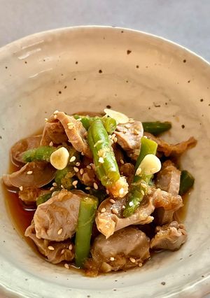 砂ずりとインゲンのポン酢漬け-レシピのメイン写真