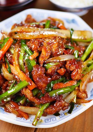 豚とニラのにんにく辛味噌スタミナ炒め😋🍚-レシピのメイン写真