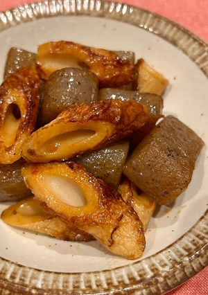 ちくわとこんにゃくの照り焼き【脂質1g】-レシピのメイン写真
