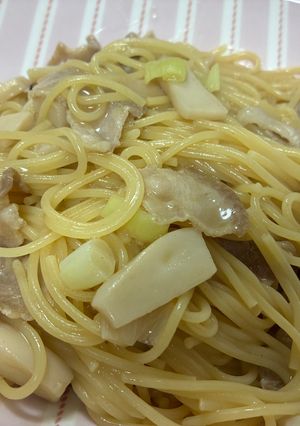 ワンパン☆豚バラのバターしょうゆパスタ-レシピのメイン写真