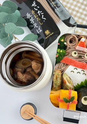 鶏きのこ蕎麦-レシピのメイン写真