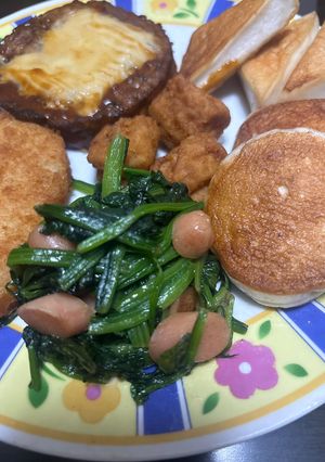 ウインナーとほうれん草のバター炒め-レシピのメイン写真