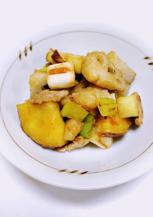 さつまいもとれんこんの胡麻だれポン酢焼き-レシピのメイン写真