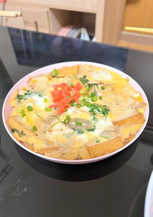 豆苗と厚揚げの卵とじ-レシピのメイン写真