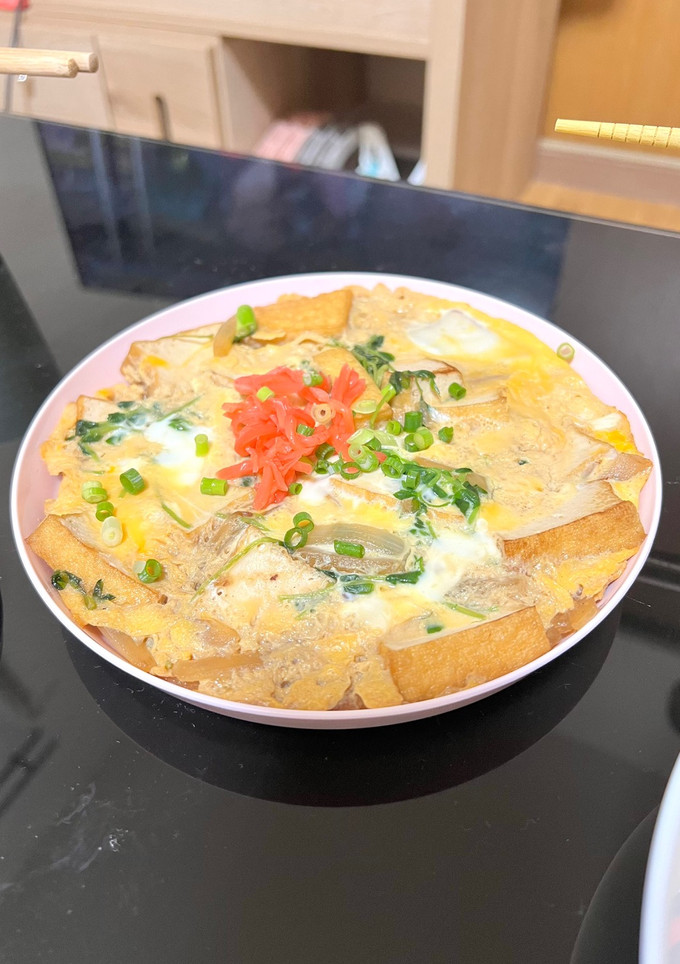 豆苗と厚揚げの卵とじ-レシピのメイン写真