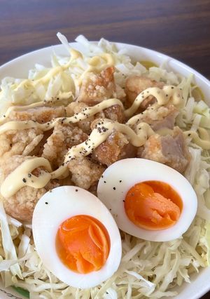 から揚げのサラダパスタ-レシピのメイン写真