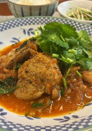 鶏肉のトマト煮｜チャホフビリ-レシピのメイン写真