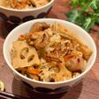 炒飯感覚で、炊き込みごはん風かしわめし♩