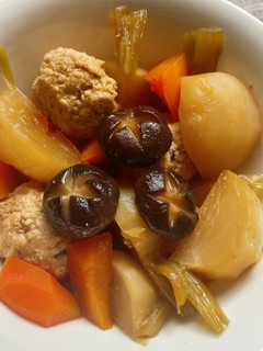 かぶと人参と豆腐鶏団子の煮物-レシピのメイン写真