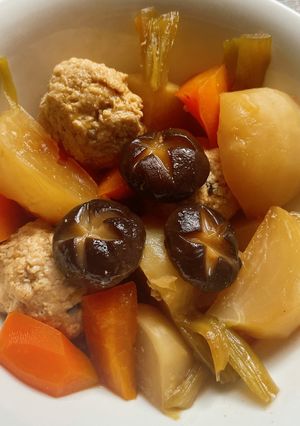 かぶと人参と豆腐鶏団子の煮物-レシピのメイン写真