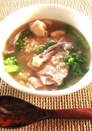 もち麦餅雑煮-レシピのメイン写真