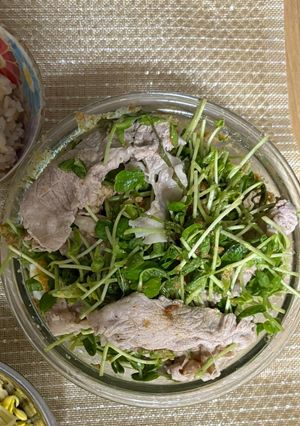 豆苗豚しゃぶサラダ-レシピのメイン写真